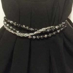 WHBM Faux Pearl Waist Belt